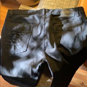 Helmut Lang black ripped style jeans worn once